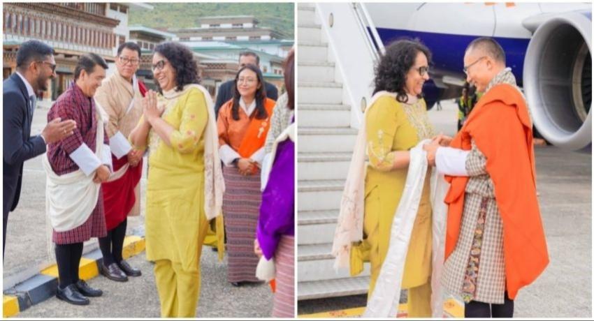 PM Harini Amarasuriya Arrives in Bhutan
